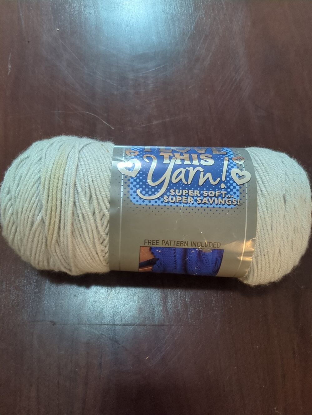 I love this yarn light gray 7 oz